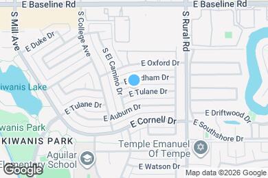 Map image of the property - 420 E Tulane Dr