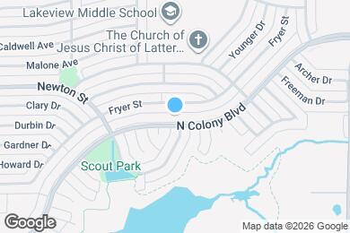 Map image of the property - 4308 N Colony Blvd