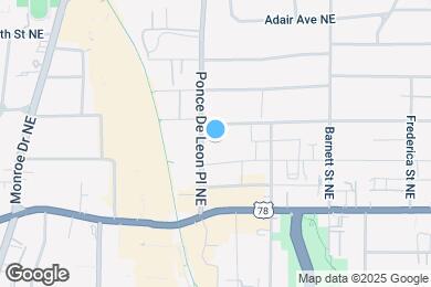 Map image of the property - 785 Ponce de Leon Pl NE