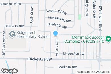 Map image of the property - 3502 Grote St SW