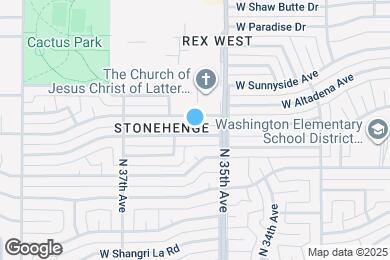 Map image of the property - 3526 W Sierra St