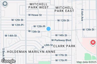 Map image of the property - 611 W 13th St
