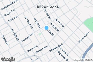 Map image of the property - 1408 N 13th St