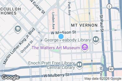 Map image of the property - 226 W Monument St