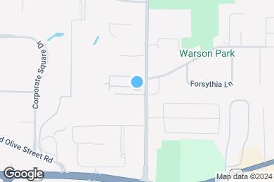 Map image of the property - Warson Village Townhomes