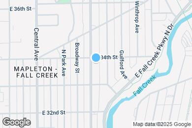 Map image of the property - 3355 N College Ave
