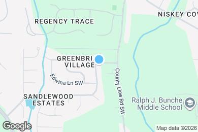 Map image of the property - 4610 Greenbriar Trail SW