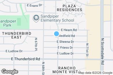 Map image of the property - 6843 E Redfield Rd