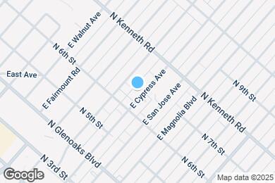 Map image of the property - 625 E Cypress Ave