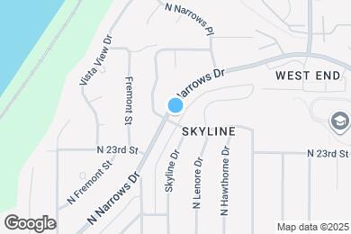 Map image of the property - 2401 N Narrows Dr