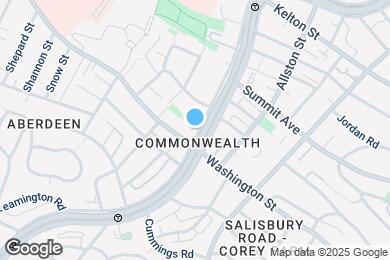 Map image of the property - 1579 Commonwealth Ave