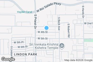 Map image of the property - Mockingbird Palms Apartments