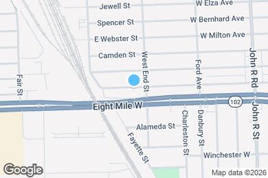 Map image of the property - 372 W Bennett Ave