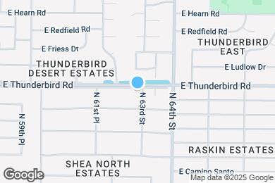 Map image of the property - 6235 E Thunderbird Rd