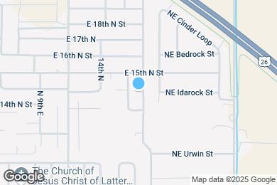 Map image of the property - 1391 N 14th E St