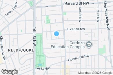 Map image of the property - 1429 Clifton St NW