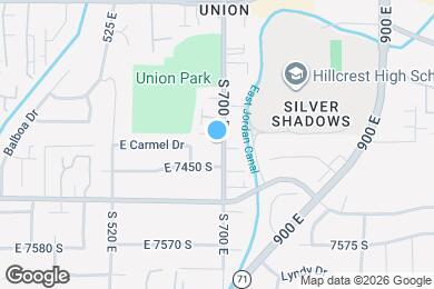 Map image of the property - 7412 S 700 E