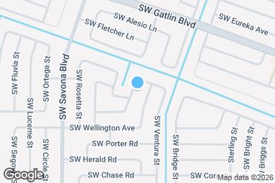 Map image of the property - 2937 SW Moody Terrace