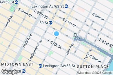 Map image of the property - E. 58th St, 2nd /3Rd Ave