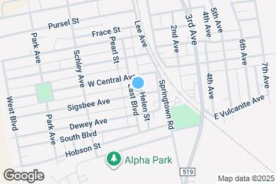 Map image of the property - 1140 East Blvd