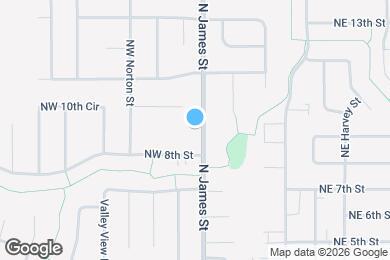 Map image of the property - 105 NW 8th St