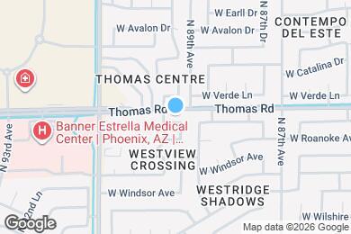 Map image of the property - 8912 W La Reata Ave
