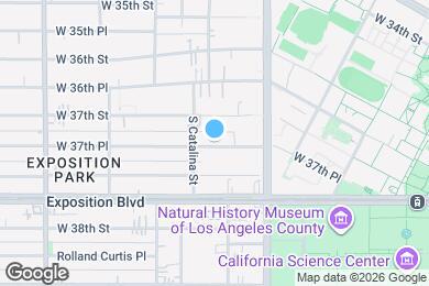 Map image of the property - 1165-1167 W 37th Pl