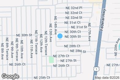Map image of the property - 1425 NE 29th St