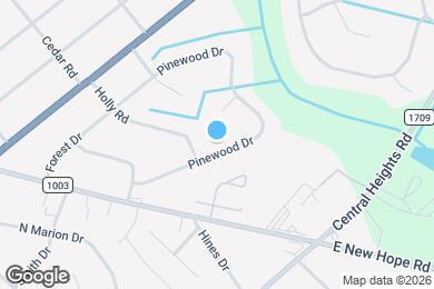Map image of the property - 205 Pinewood Dr