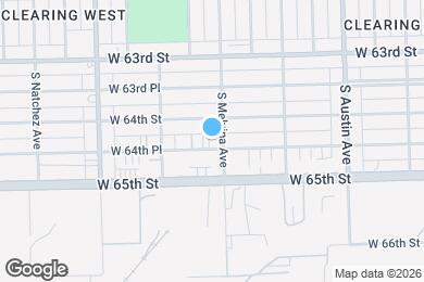 Map image of the property - 6206 W 64th Pl