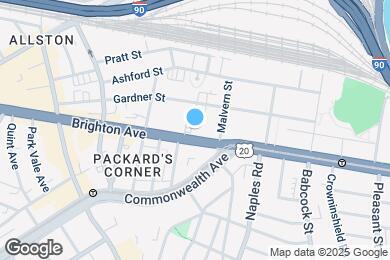 Map image of the property - 25 Brighton Ave