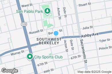 Map image of the property - 1325 Ashby Ave