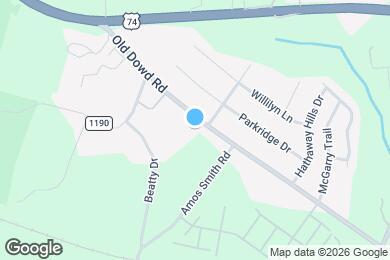 Map image of the property - 9809 Old Dowd Rd