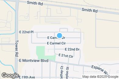 Map image of the property - 19038 E Carmel Dr