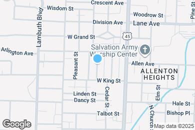 Map image of the property - 122 Hawthorne St