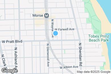 Map image of the property - 6813 N Wayne Ave