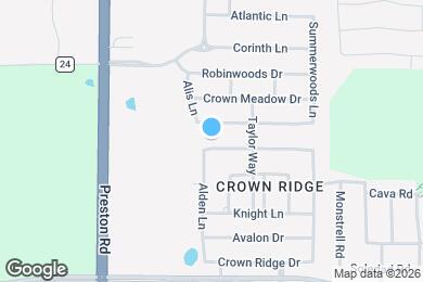 Map image of the property - 9546 Lance Dr