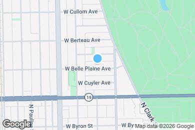Map image of the property - 1434 W Belle Plaine Ave