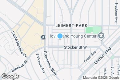 Map image of the property - 4126 S Bronson Ave