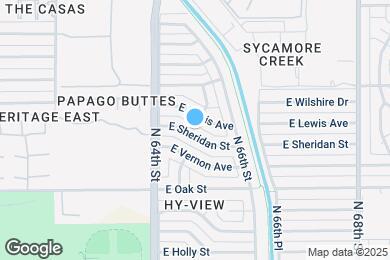 Map image of the property - 6438 E Sheridan St