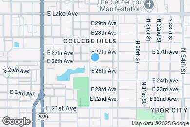 Map image of the property - 2605 E 26th Ave
