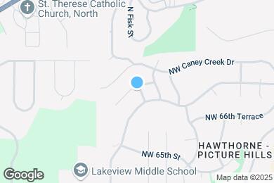 Map image of the property - 6708 N Fisk Ave