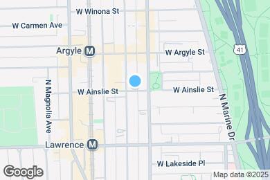 Map image of the property - 1020 W Ainslie St