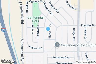Map image of the property - 860 Navaho Ave