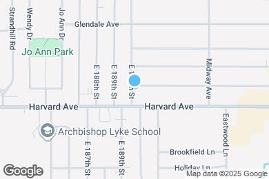 Map image of the property - 19102 Ridgewood Ave