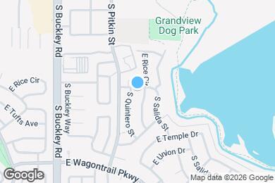 Map image of the property - 17254 E Stanford Ave