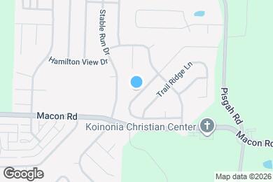 Map image of the property - 1313 Hidden Ridge Ln