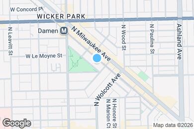 Map image of the property - 1415 N Wicker Park Ave