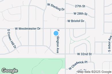 Map image of the property - 2213 S Wellington Ave