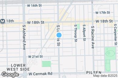 Map image of the property - 1904 S Loomis St